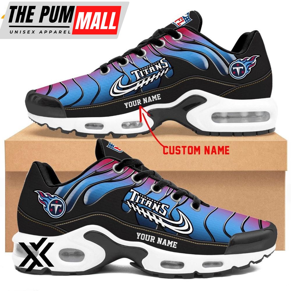 Custom Name Tennessee Titans Team Air Max Plus Shoes For Fans