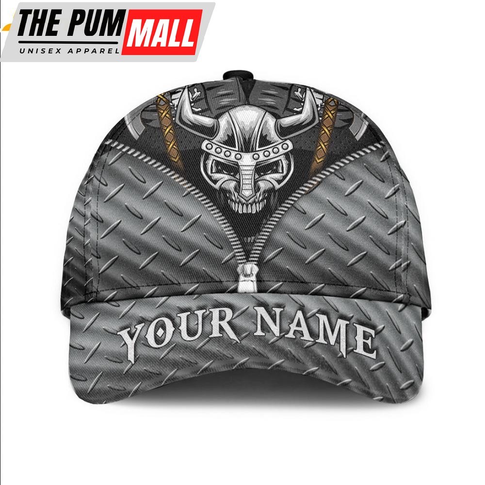 Custom Name Viking Helmet Head Classic Baseball Cap