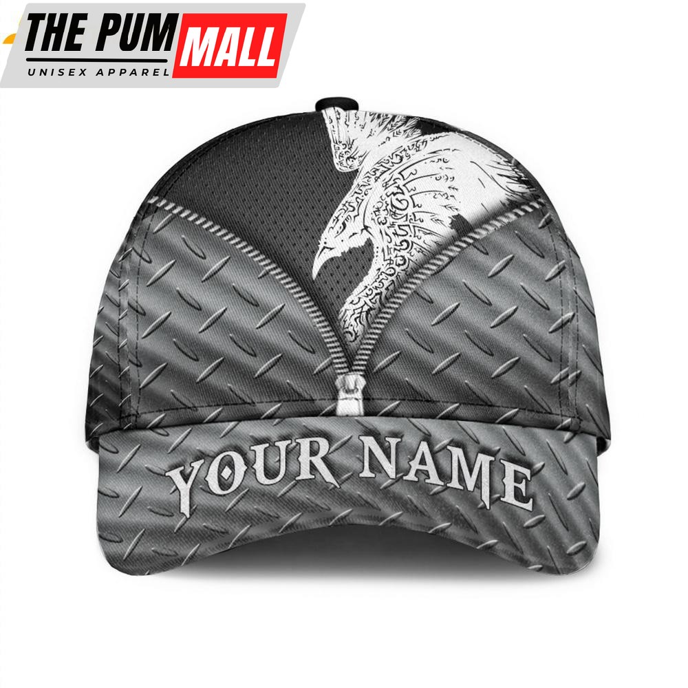 Custom Name Viking Raven Classic Baseball Cap