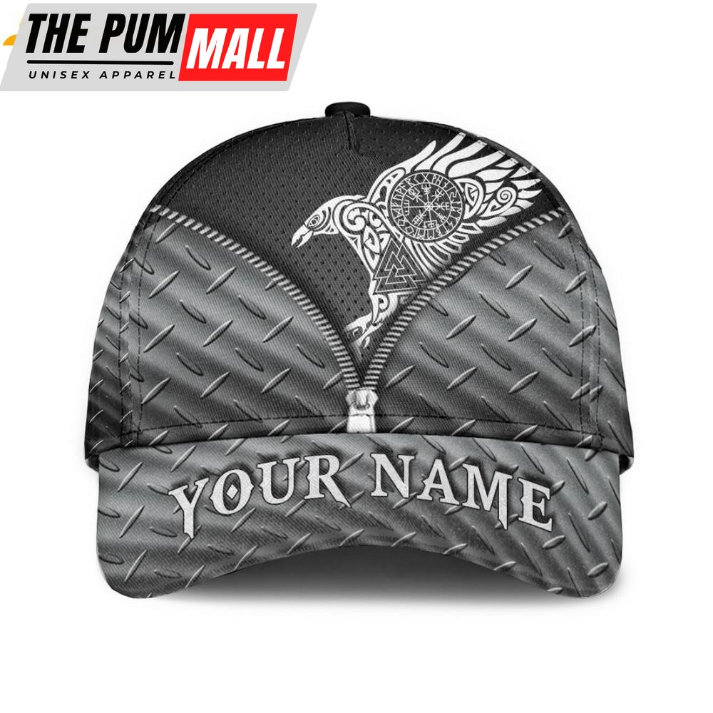 Custom Name Viking Raven Odin Classic Baseball Cap
