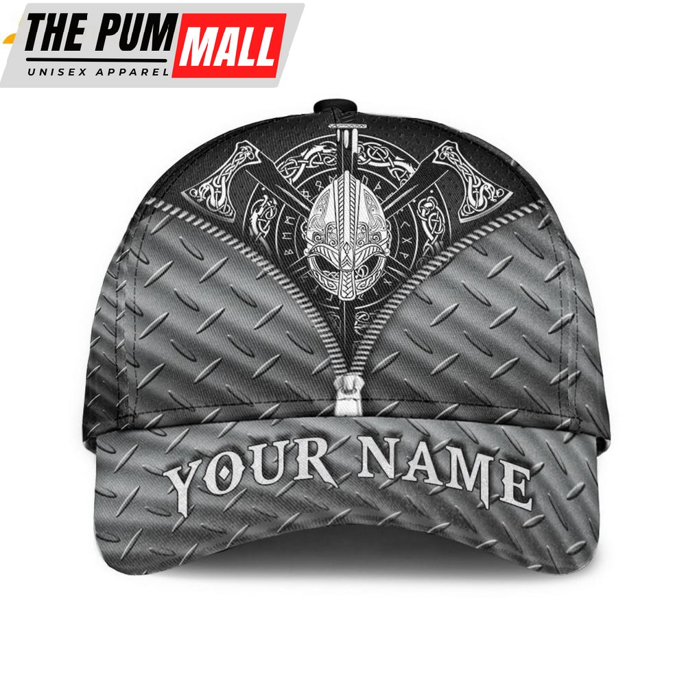 Custom Name Viking Viking Weapons Classic Baseball Cap