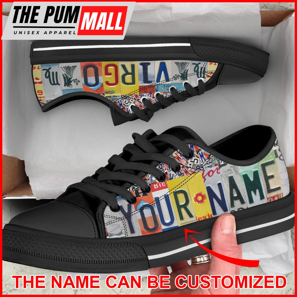 custom-name-virgo-license-plates-low-top-shoes-virgo-zodiac-sign-horoscope-sho-dy3q92zd Custom Name Virgo License Plates Low Top Shoes – Virgo Zodiac Sign Horoscope Shoes – Lowtop Casual Shoes Gift For Adults