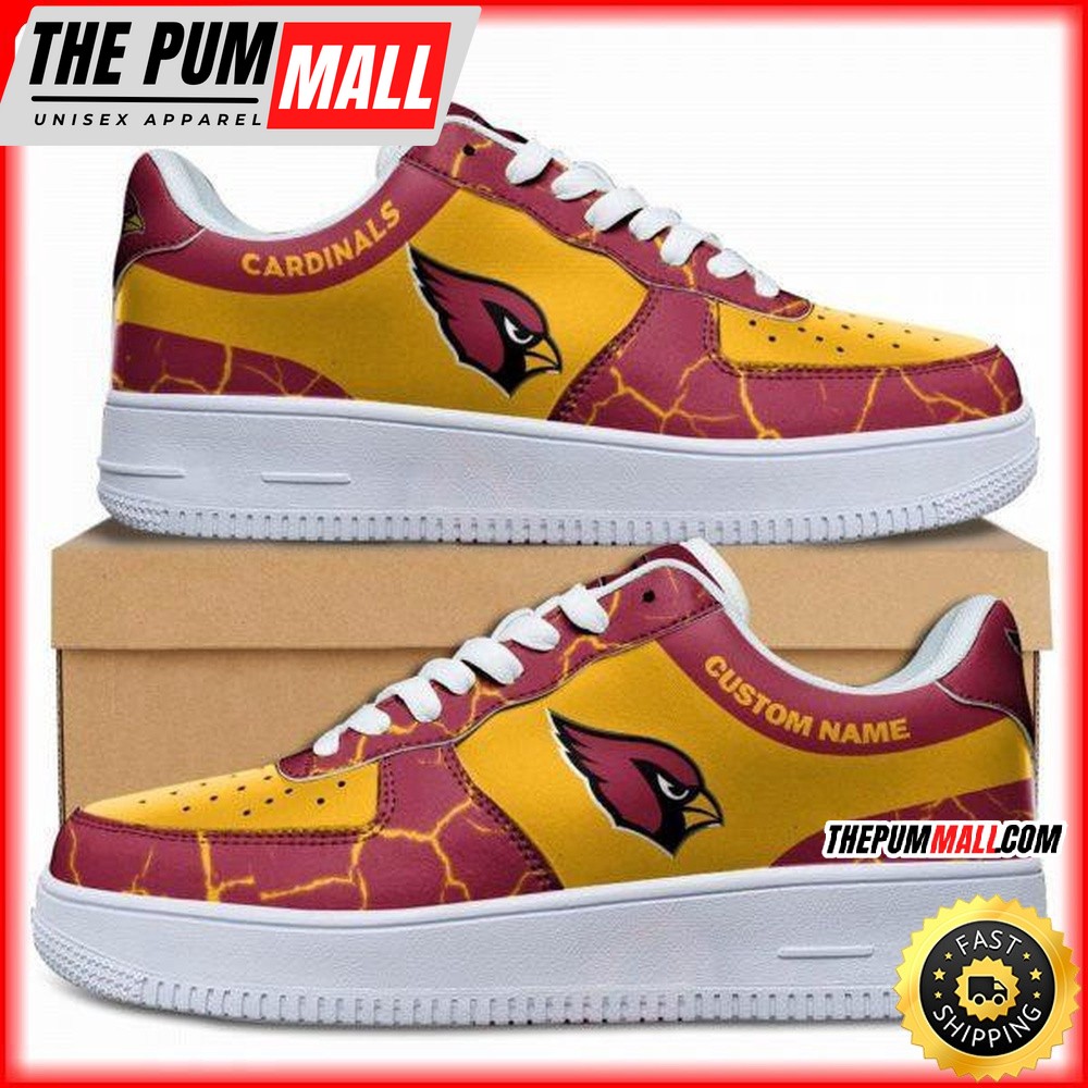 Custom NFL Arizona Cardinals Air Force 1 Shoes Sneaker Football Shoes For Fans