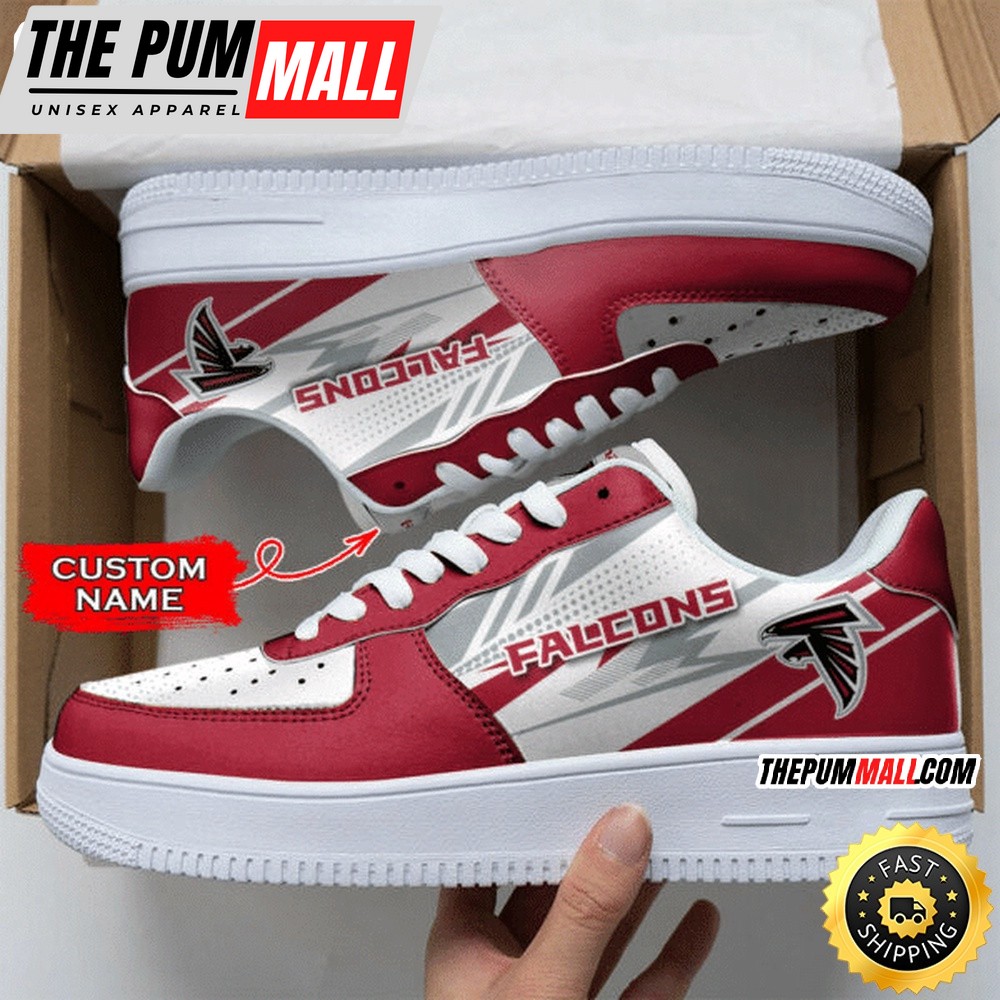 Custom NFL Atlanta Falcons Air Force 1 Shoes Sports Sneaker For Fans