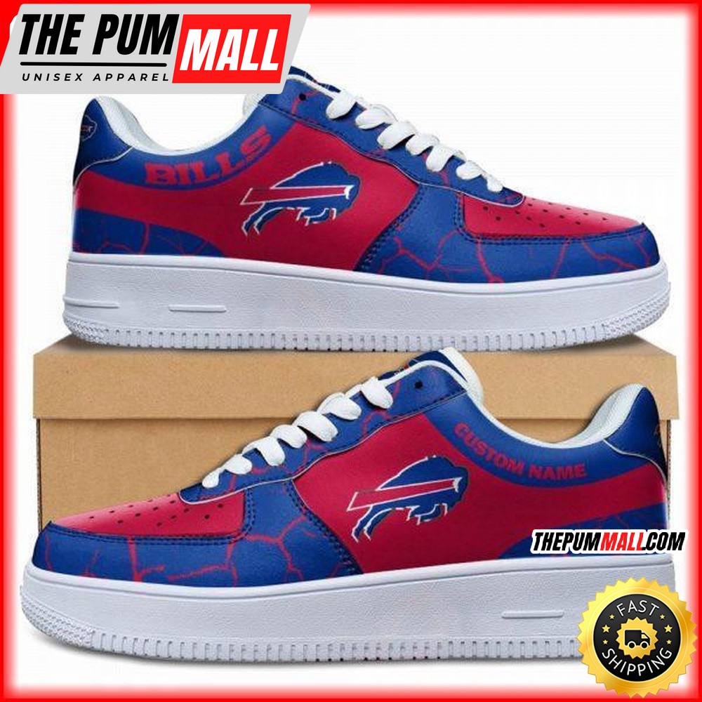 Custom NFL Buffalo Bills Air Force 1 Shoes Sneaker Football Shoes For Fans
