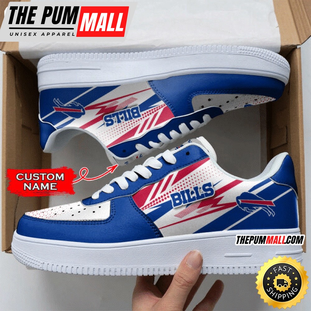 Custom NFL Buffalo Bills Air Force 1 Shoes Sports Sneaker For Fans