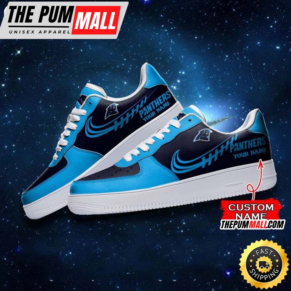 Custom NFL Carolina Panthers Air Force 1 Shoes Sneaker Football Shoes For Sport Fans