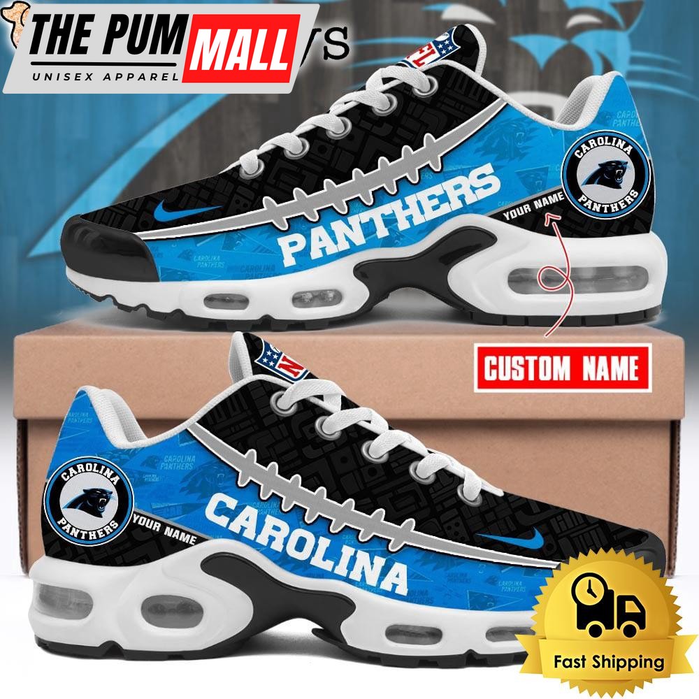 Custom NFL Carolina Panthers Limited Design Air Max Plus Shoes