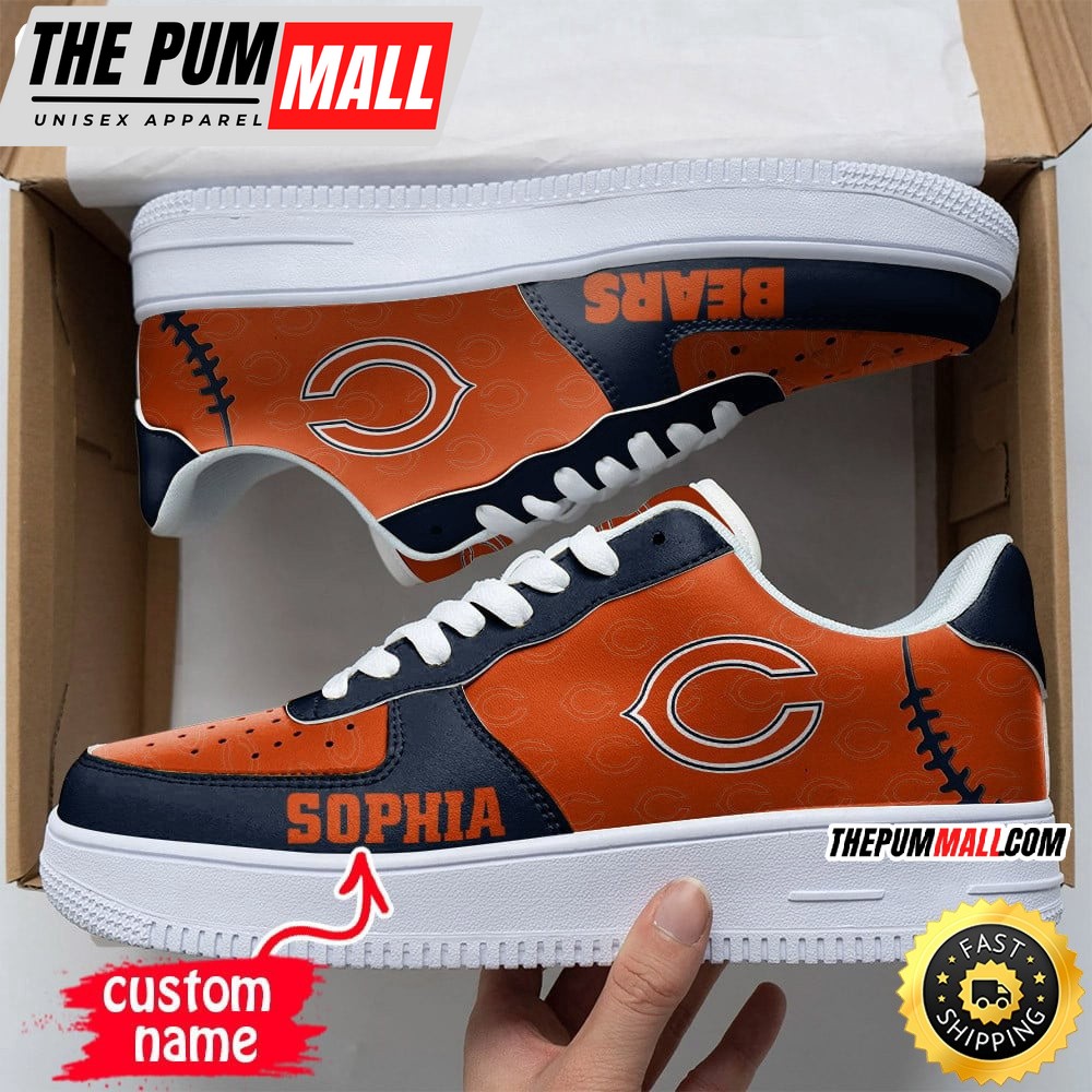 Custom NFL Chicago Bears Air Force 1 Shoes Fashionable Air Force 1