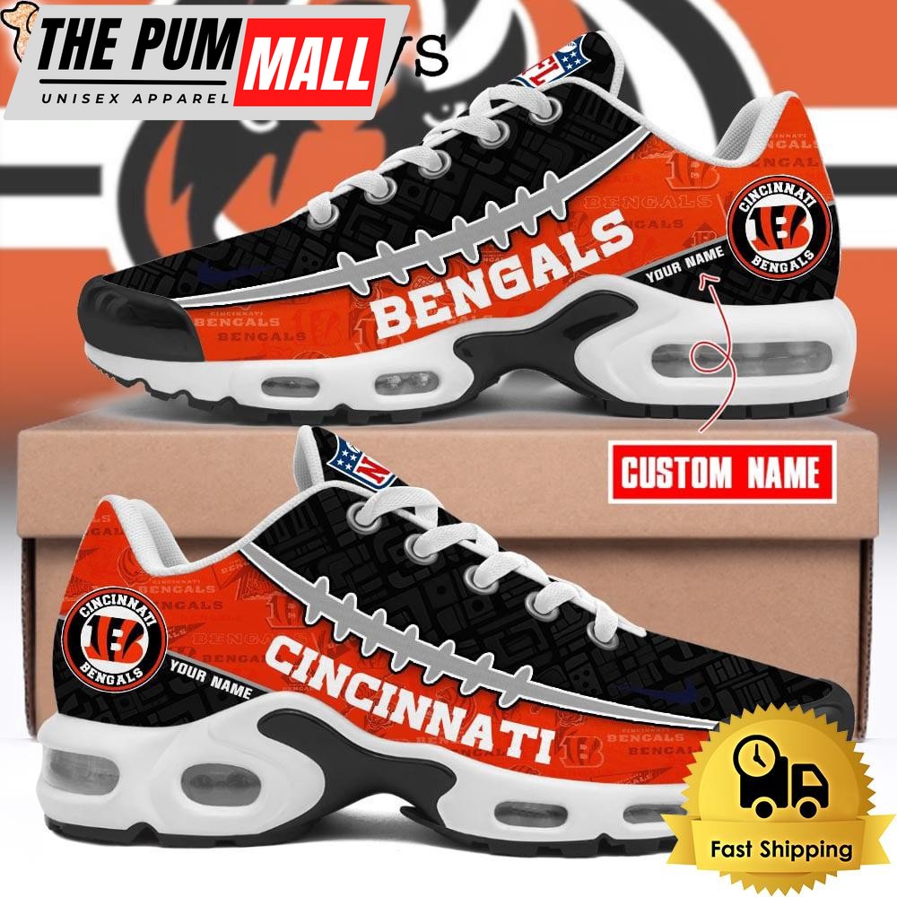 Custom NFL Cincinnati Bengals Limited Design Air Max Plus Shoes