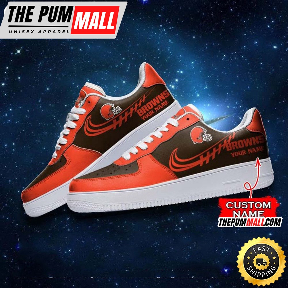 Custom NFL Cleveland Browns Air Force 1 Shoes Sneaker Football Shoes For Sport Fans