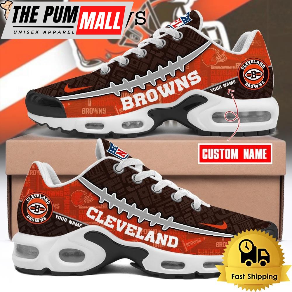 Custom NFL Cleveland Browns Limited Design Air Max Plus Shoes