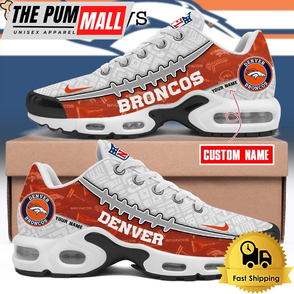 Custom NFL Denver Broncos Limited Design Air Max Plus Shoes