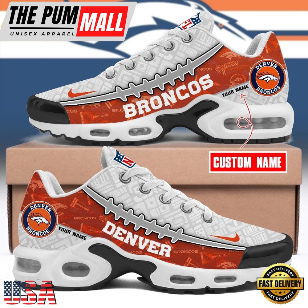 Custom NFL Denver Broncos Limited Design Air Max Plus Shoes Running Sneakers