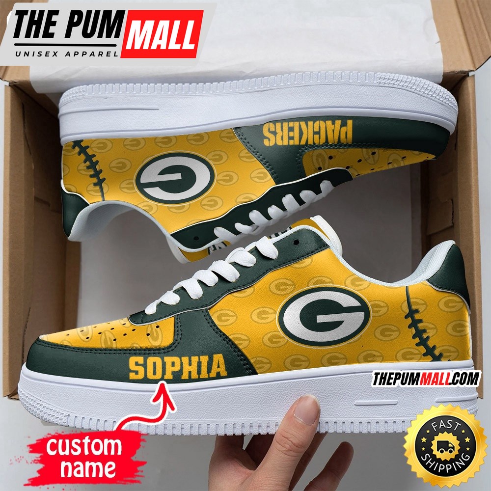 Custom NFL Green Bay Packers Air Force 1 Shoes Fashionable Air Force 1