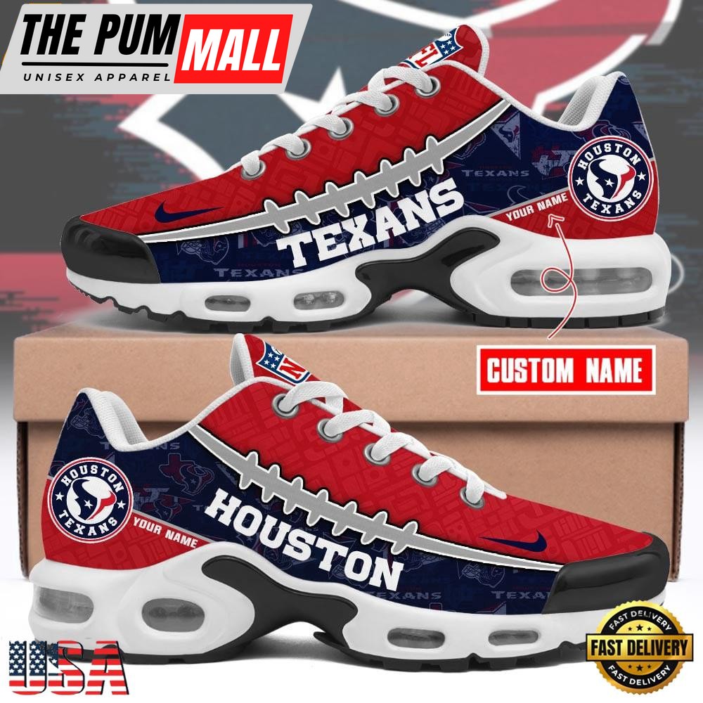 Custom NFL Houston Texans Limited Design Air Max Plus Shoes Running Sneakers
