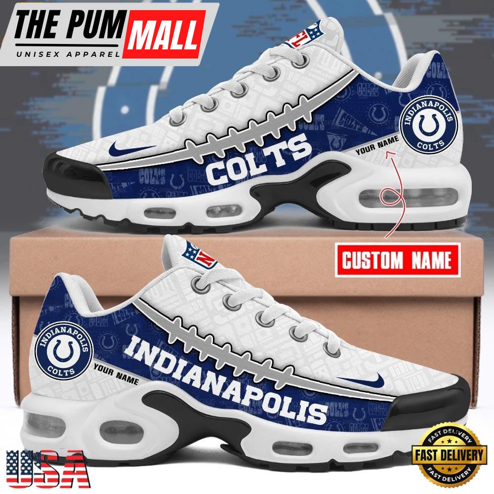 Custom NFL Indianapolis Colts Limited Design Air Max Plus Shoes Running Sneakers