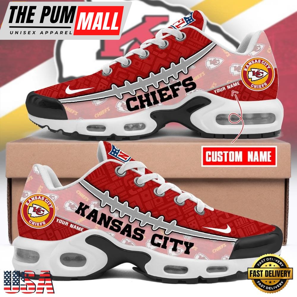 Custom NFL Kansas City Chiefs Limited Design Air Max Plus Shoes Running Sneakers