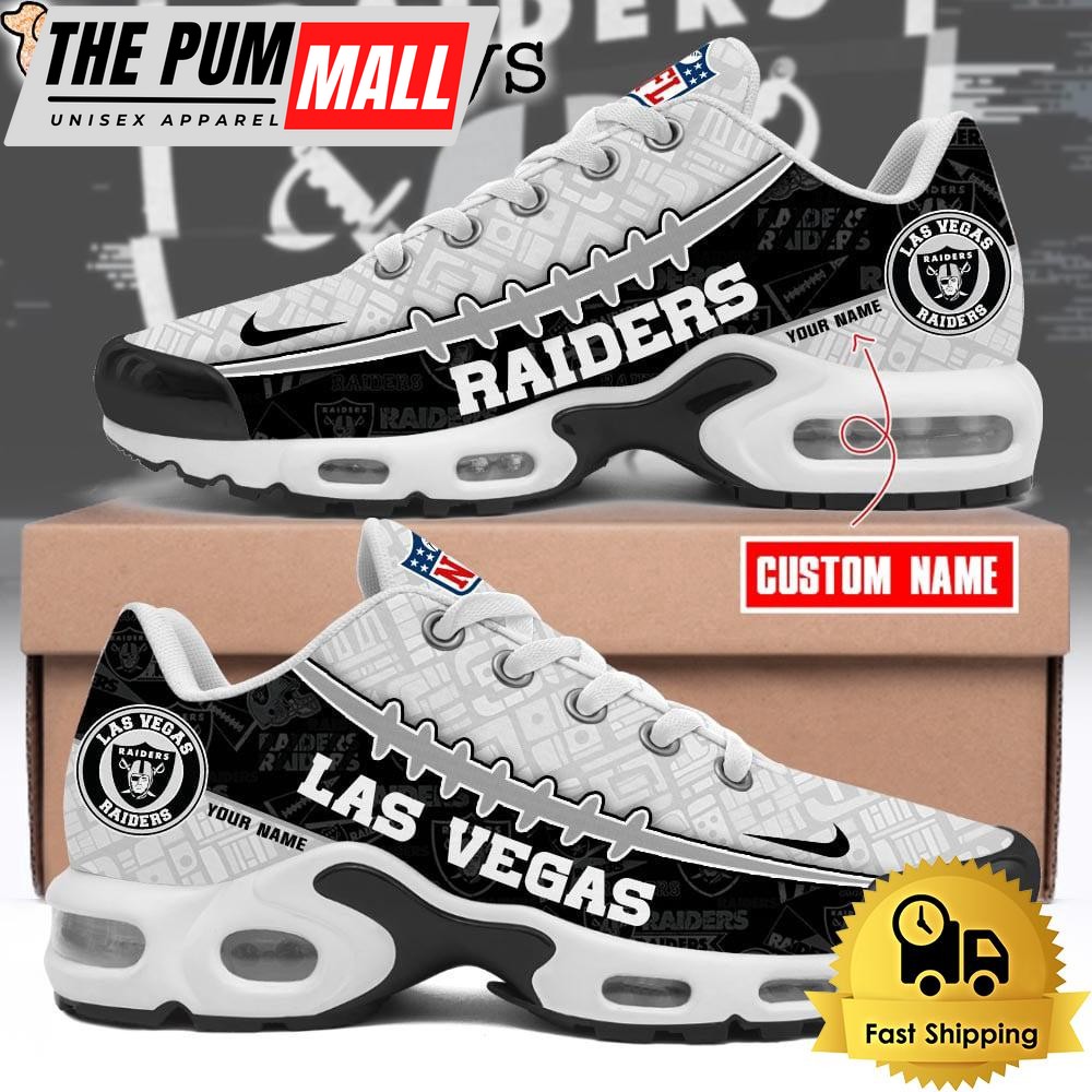 Custom NFL Las Vegas Raiders Limited Design Air Max Plus Shoes
