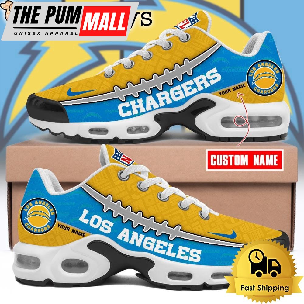 Custom NFL Los Angeles Chargers Limited Design Air Max Plus Shoes