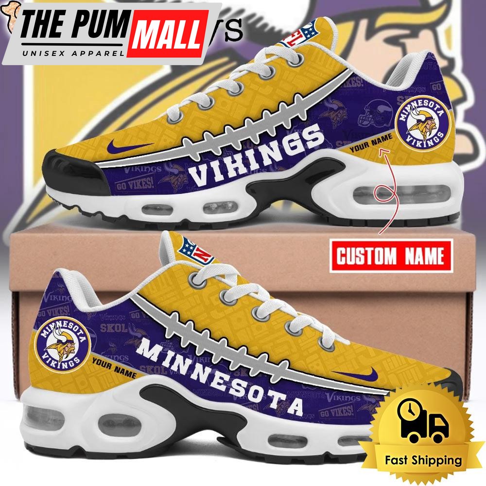 Custom NFL Minnesota Vikings Limited Design Air Max Plus Shoes