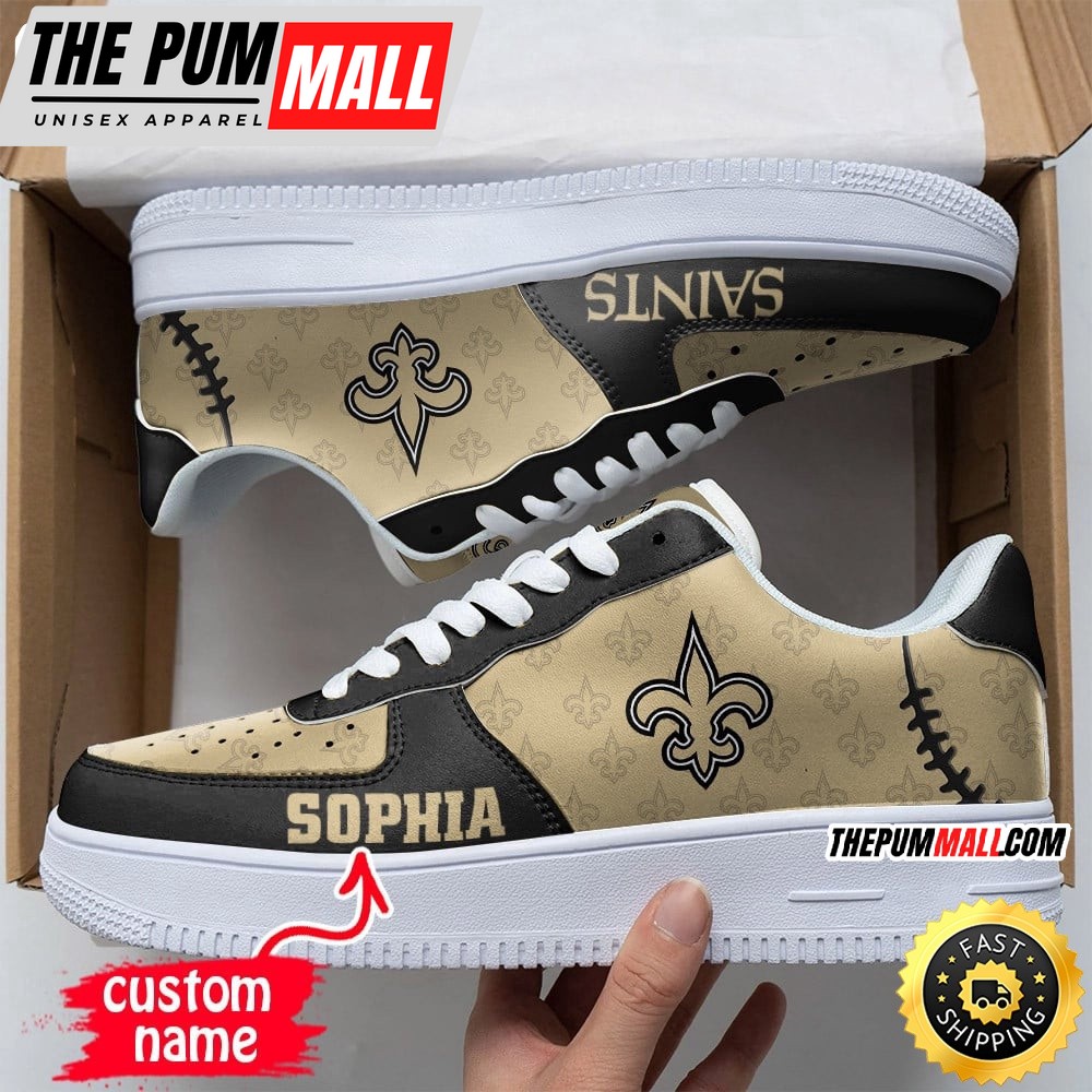 Custom NFL New Orleans Saints Air Force 1 Shoes Fashionable Air Force 1