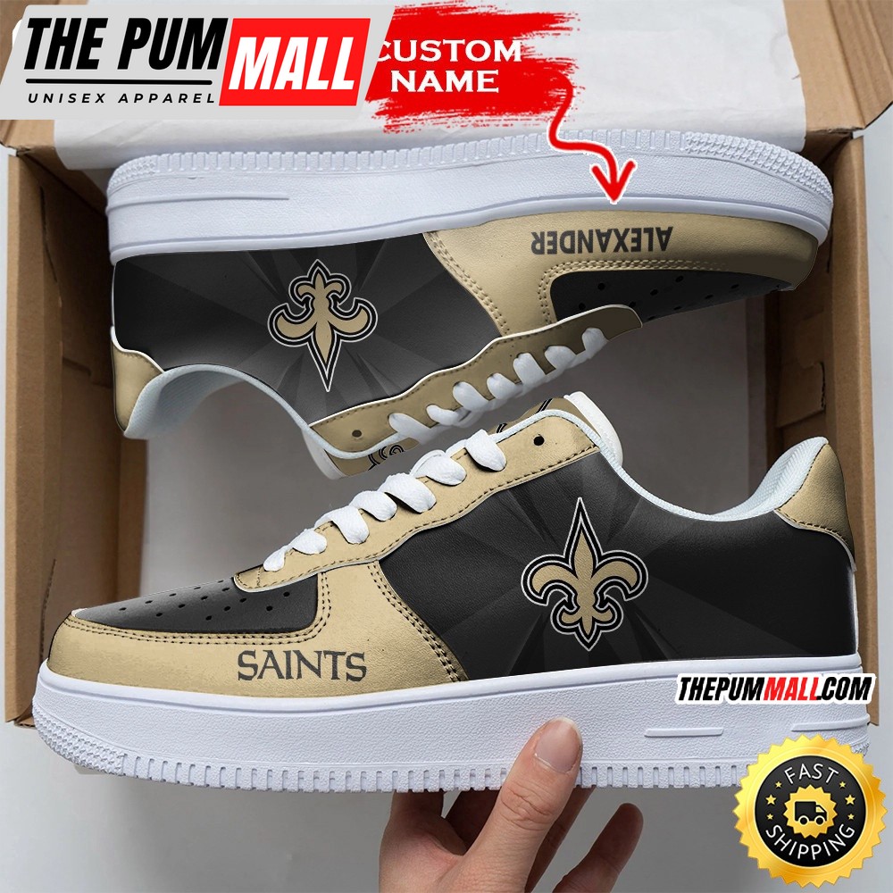 Custom NFL New Orleans Saints Air Force 1 Shoes Versatile AF1 Series