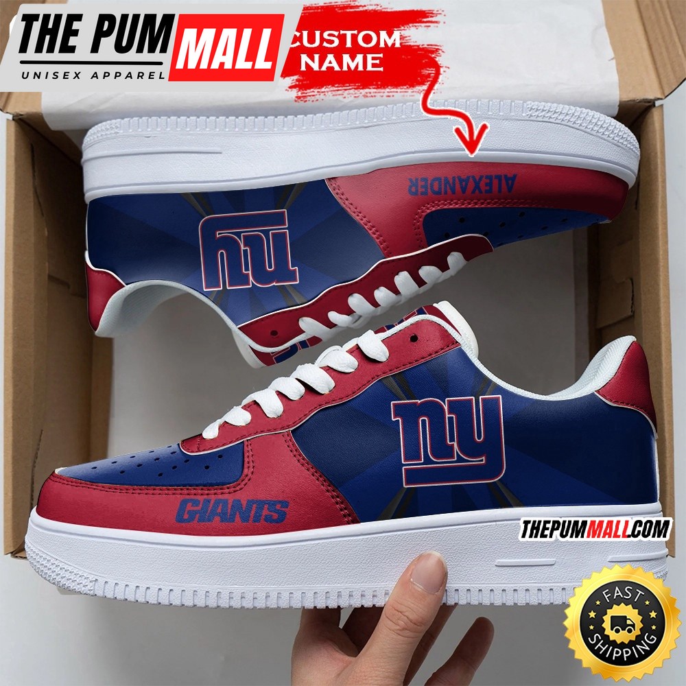 Custom NFL New York Giants Air Force 1 Shoes Versatile AF1 Series