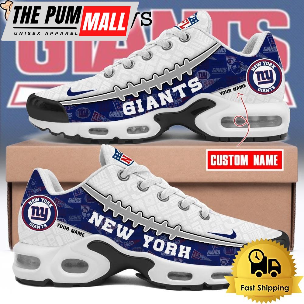 Custom NFL New York Giants Limited Design Air Max Plus Shoes
