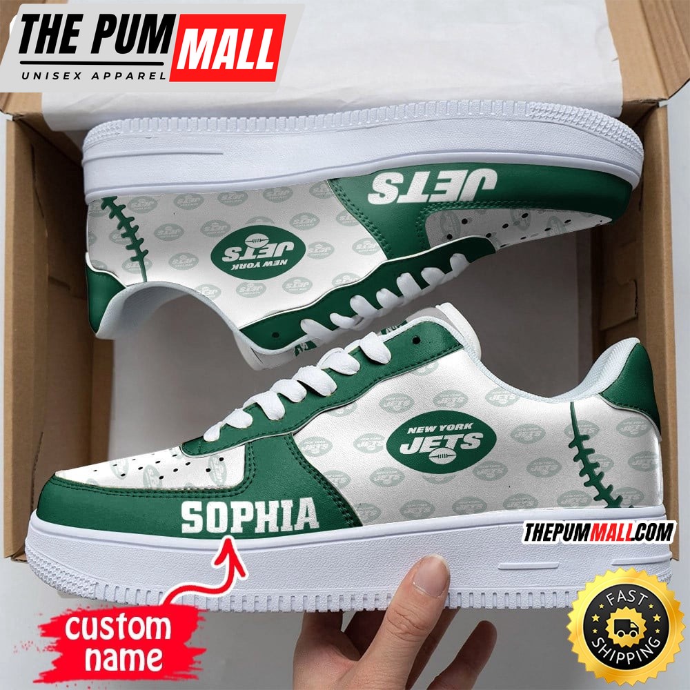 Custom NFL New York Jets Air Force 1 Shoes Fashionable Air Force 1