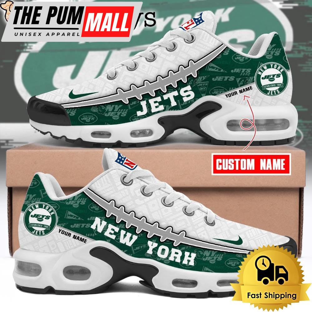 Custom NFL New York Jets Limited Design Air Max Plus Shoes