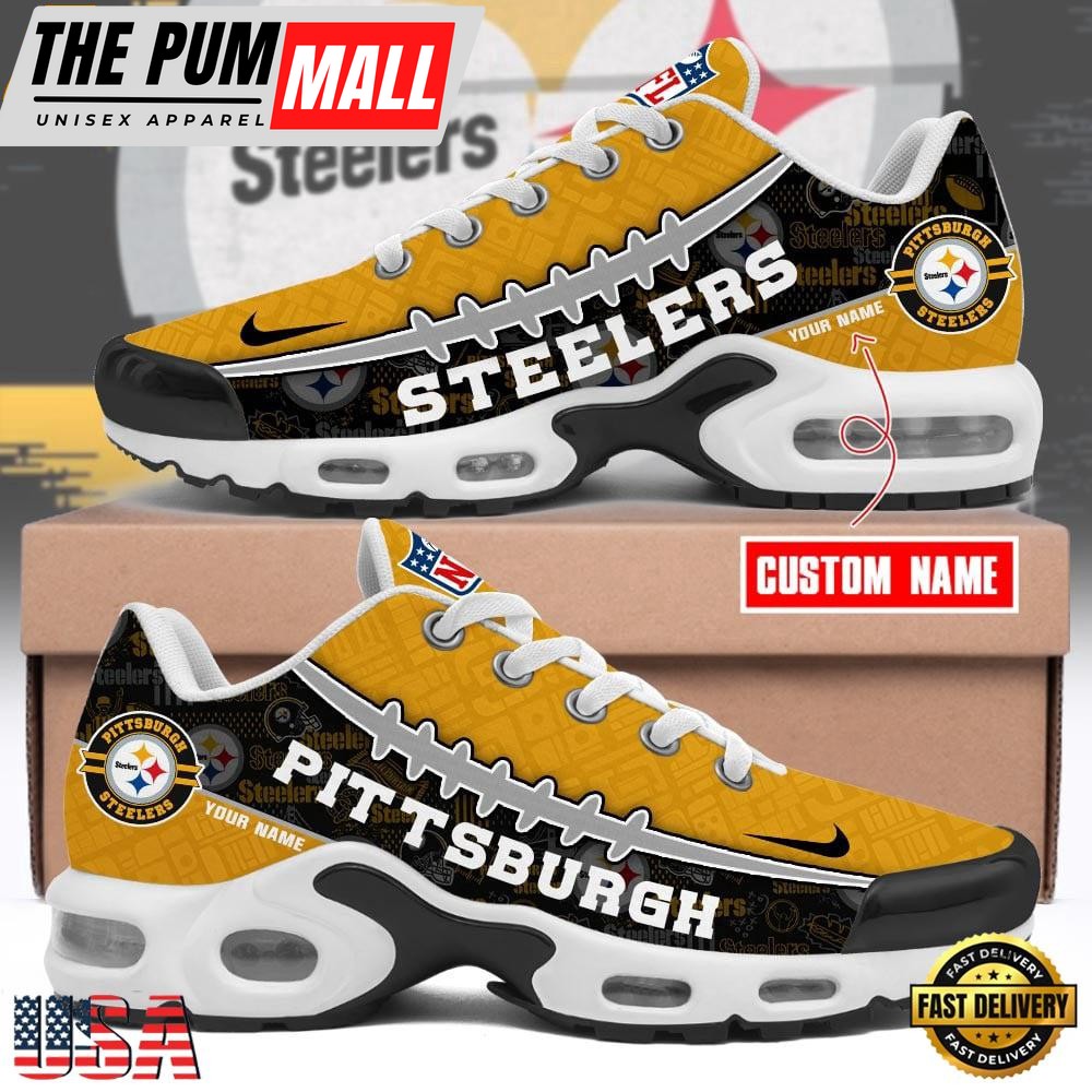 Custom NFL Pittsburgh Steelers Limited Design Air Max Plus Shoes Running Sneakers