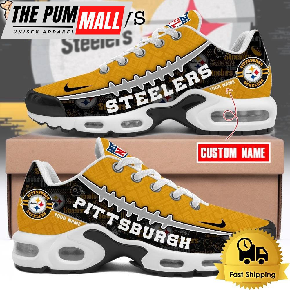 Custom NFL Pittsburgh Steelers Limited Design Air Max Plus Shoes