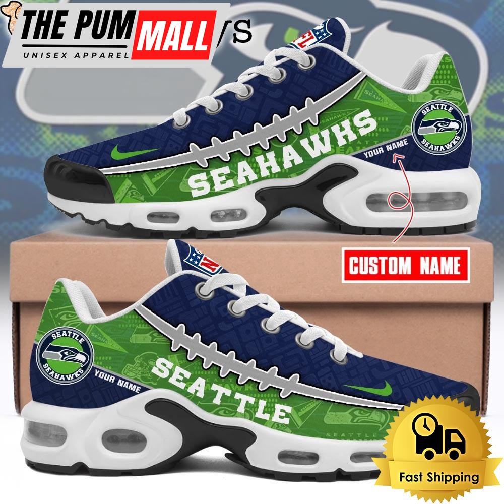 Custom NFL Seattle Seahawks Limited Design Air Max Plus Shoes