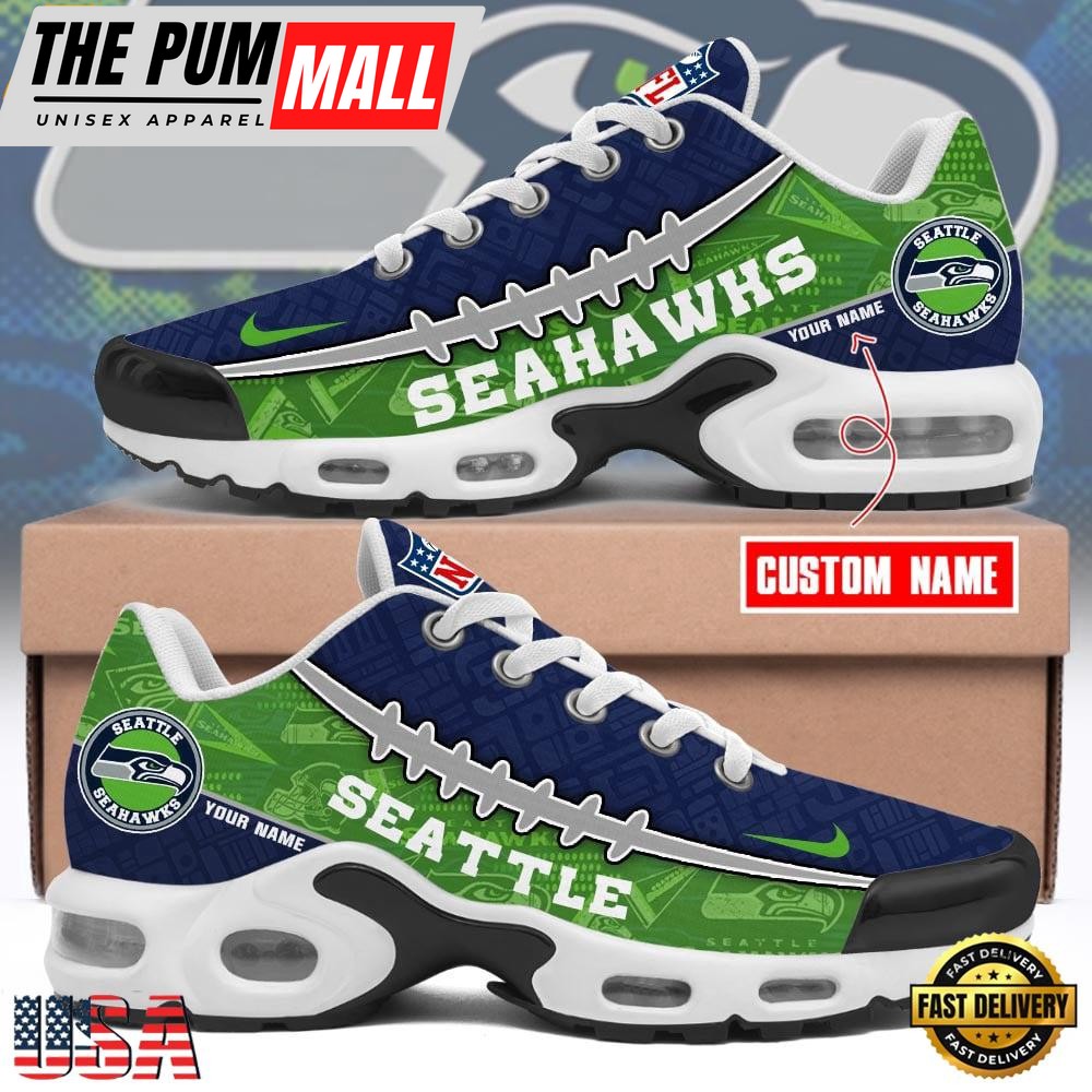 Custom NFL Seattle Seahawks Limited Design Air Max Plus Shoes Running Sneakers