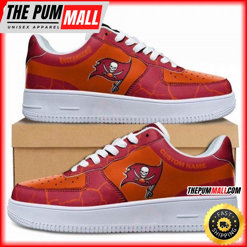 Custom NFL Tampa Bay Buccaneers Air Force 1 Shoes Sneaker Football Shoes For Fans