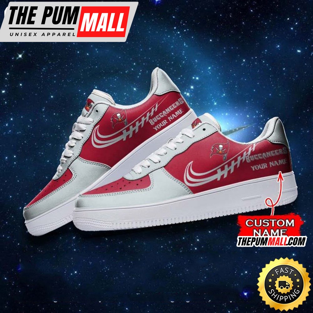 Custom NFL Tampa Bay Buccaneers Air Force 1 Shoes Sneaker Football Shoes For Sport Fans