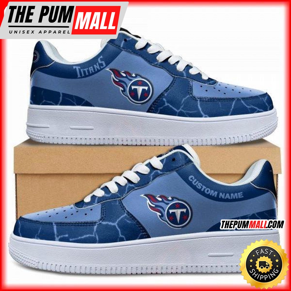 Custom NFL Tennessee Titans Air Force 1 Shoes Sneaker Football Shoes For Fans