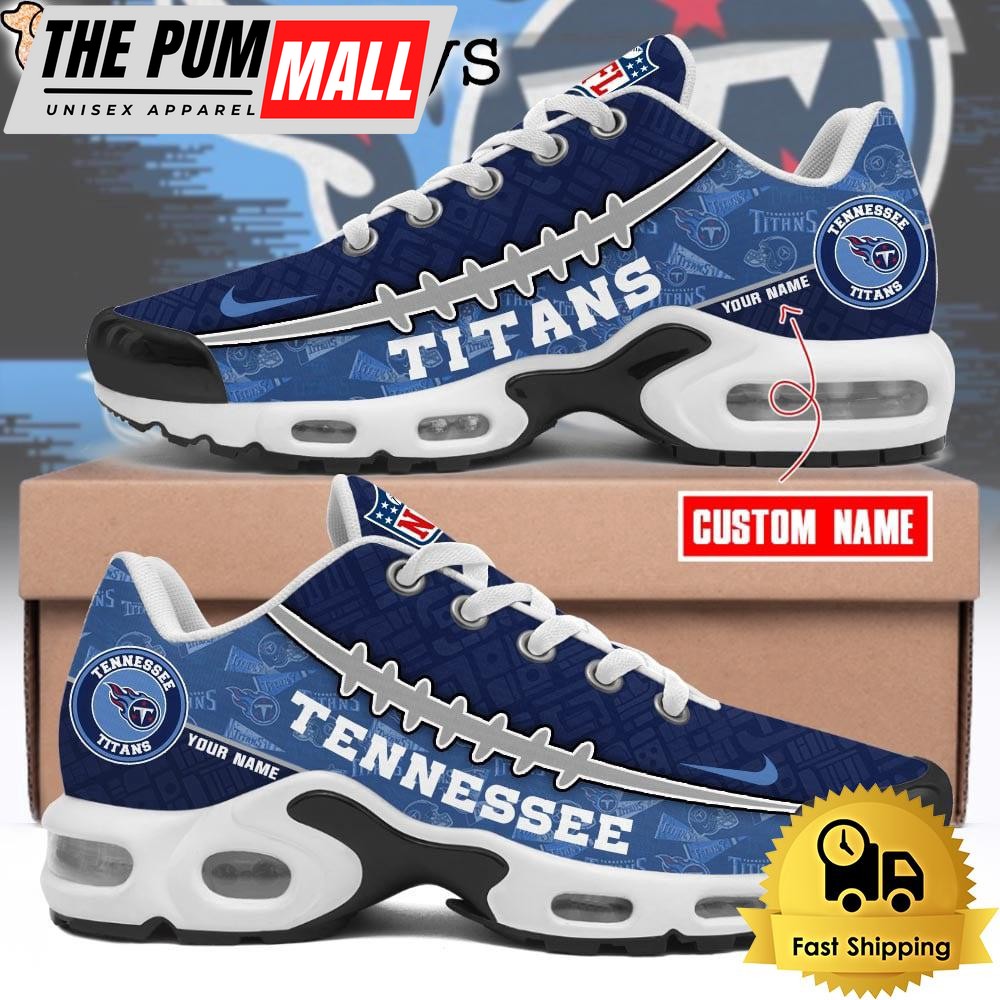 Custom NFL Tennessee Titans Limited Design Air Max Plus Shoes