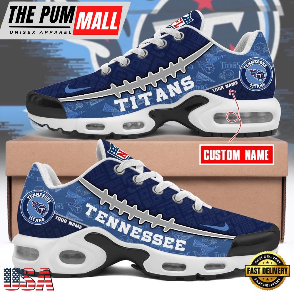Custom NFL Tennessee Titans Limited Design Air Max Plus Shoes Running Sneakers