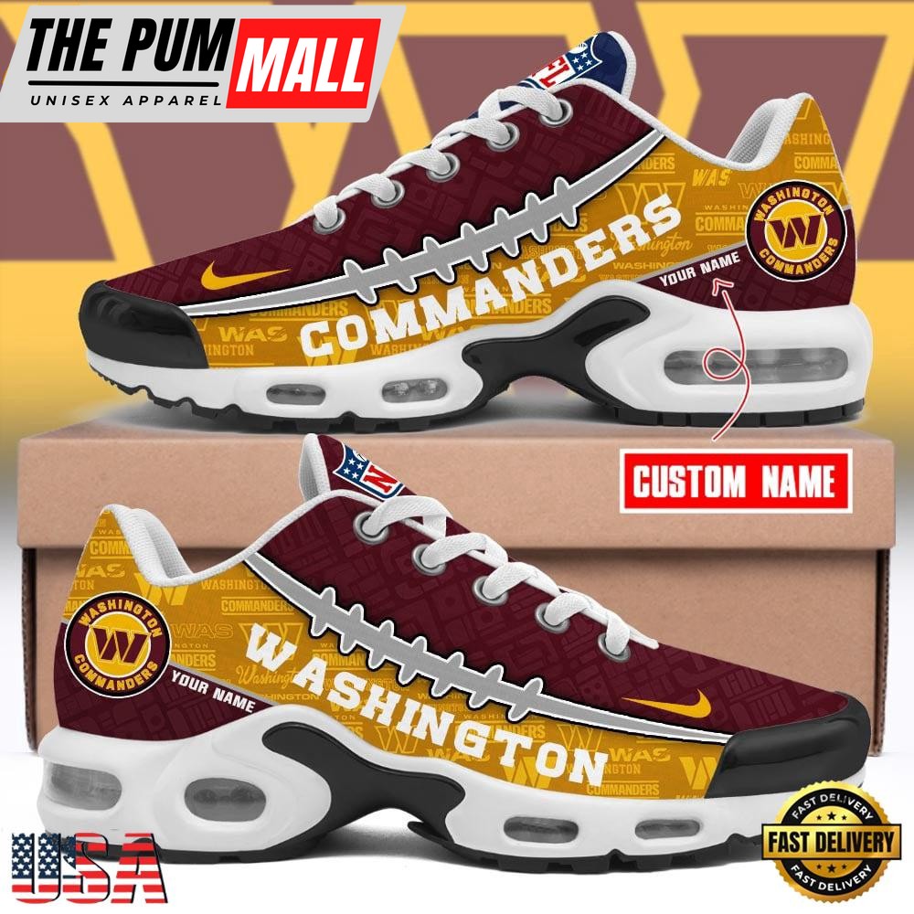 Custom NFL Washington Commanders Limited Design Air Max Plus Shoes Running Sneakers