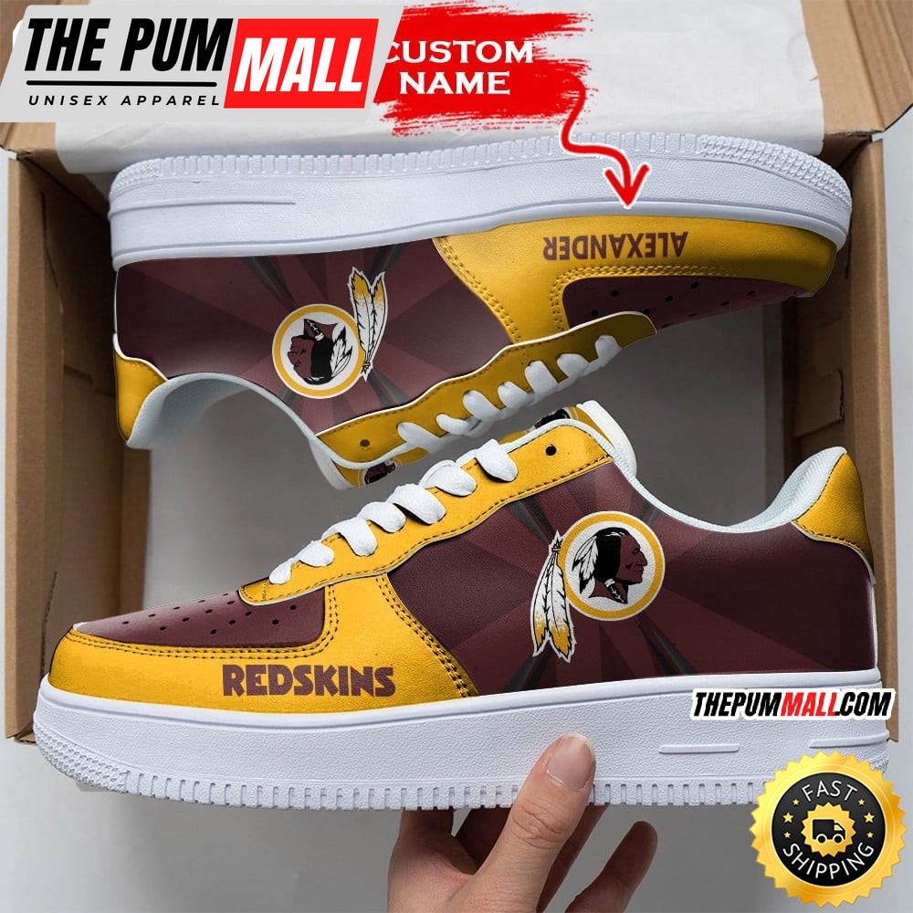 Custom NFL Washington Redskins Air Force 1 Shoes Versatile AF1 Series