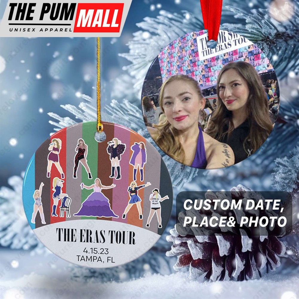Custom Photo Eras Tour Ceramic Taylor Swift Ornament Gift for Fans Limited Edition