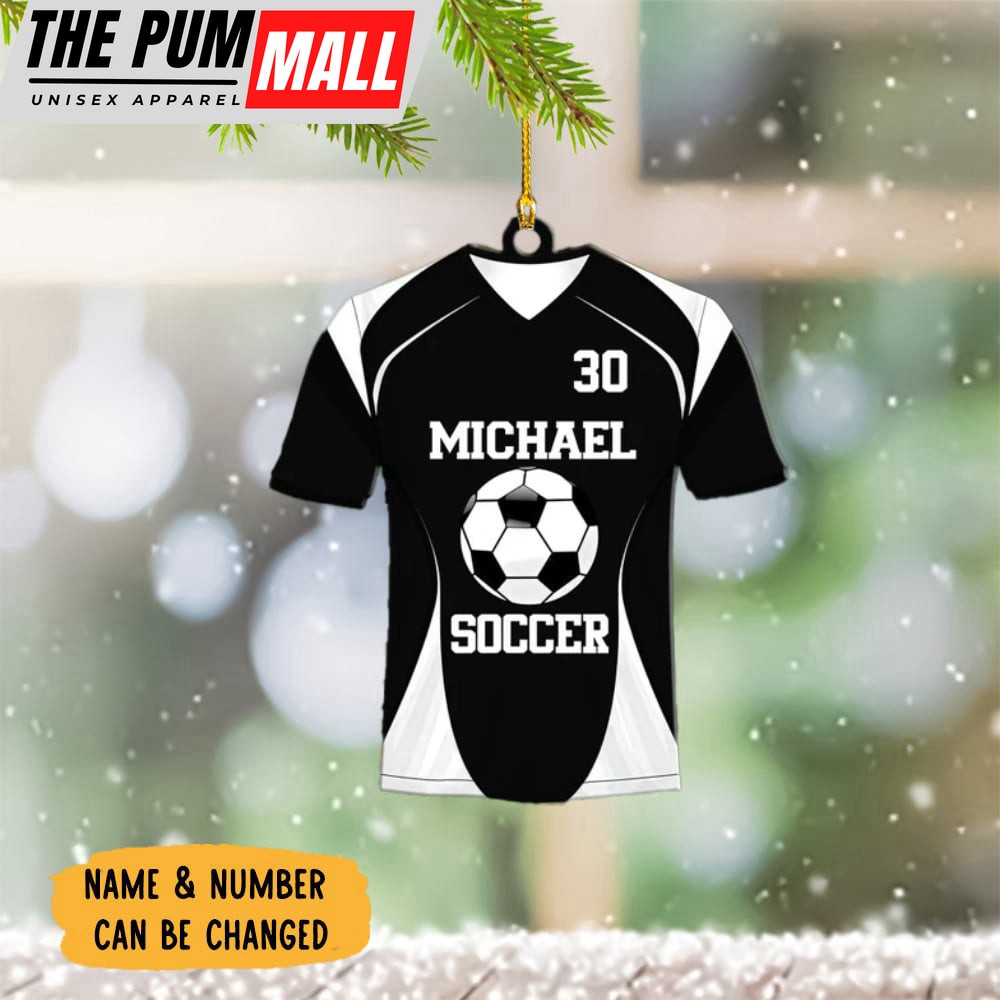 Custom Soccer Christmas Ornament Personalized Soccer Ornaments 2023 Limited Edition
