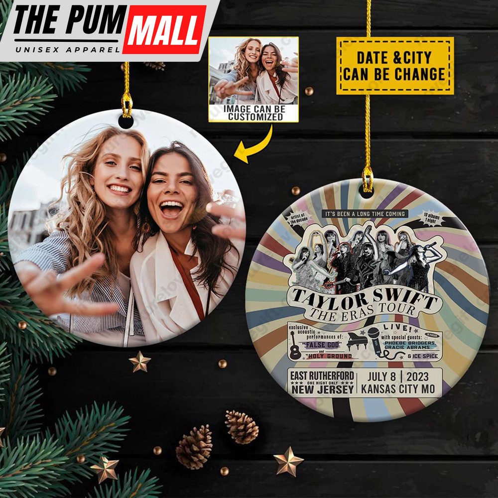 Custom Taylor Swift Ornament Eras Tour Movie Xmas Gift for Fans Limited Edition