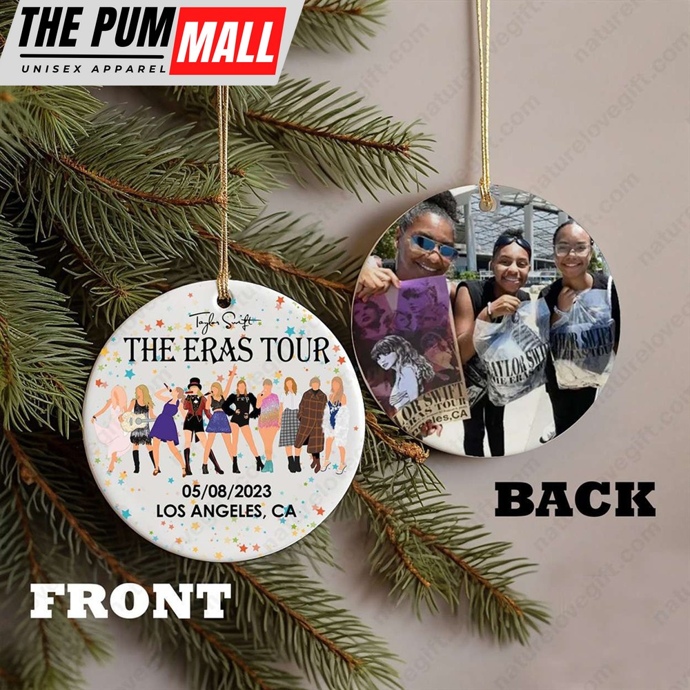 Custom The Eras Tour Taylor Swift Ceramic Ornament Christmas Gift for Swifties Limited Edition