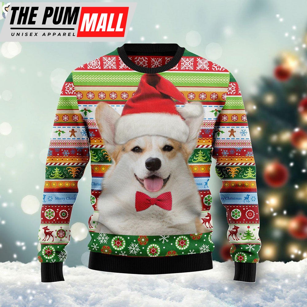 Custom Upload Photo Dog Merry Christmas Ugly Christmas Sweater – Christmas Outfits Gift
