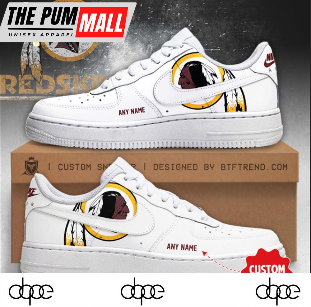 Custom Washington Redskins Shirt Af1 Sneaker
