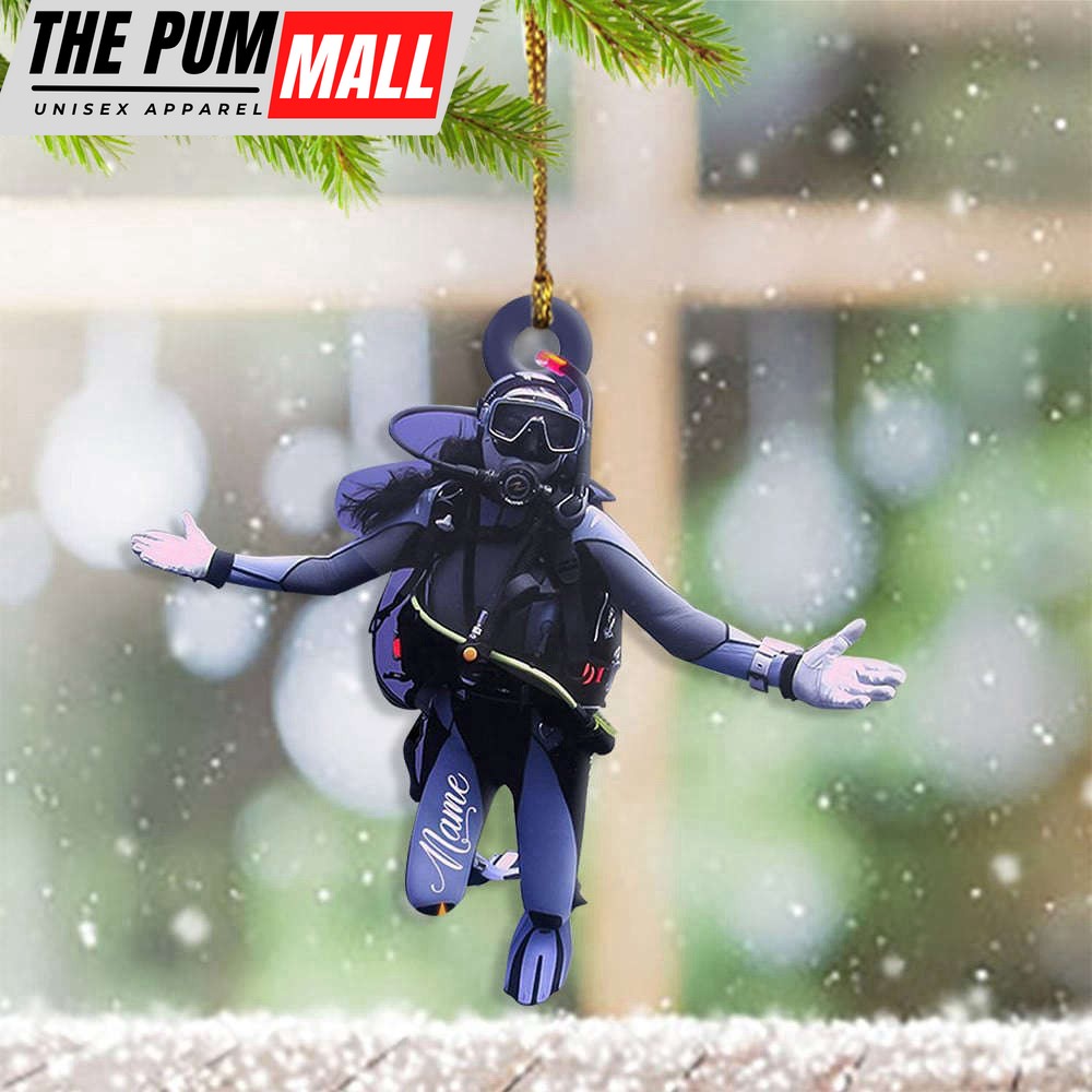 Customized Diver Ornament Proud Scuba Diver Ornament Funny Christmas Decor Limited Edition
