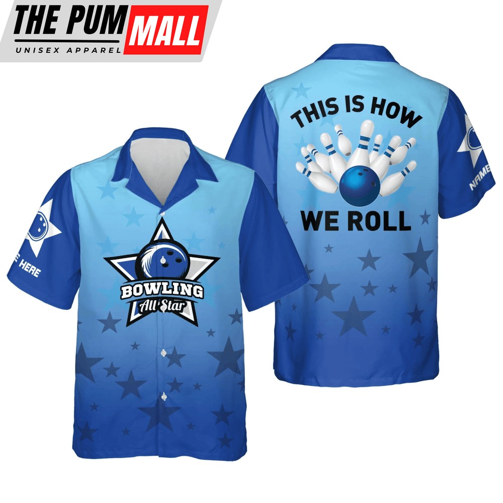 Customized Men s Hawaiian Bowling Shirt – Stand Out on the Lanes!